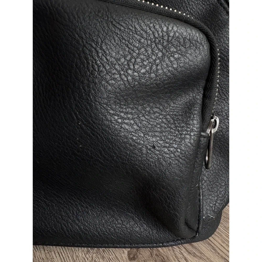 Universal Thread Black Pebbled Faux Leather Mini Backpack Dome Bag Adjustable